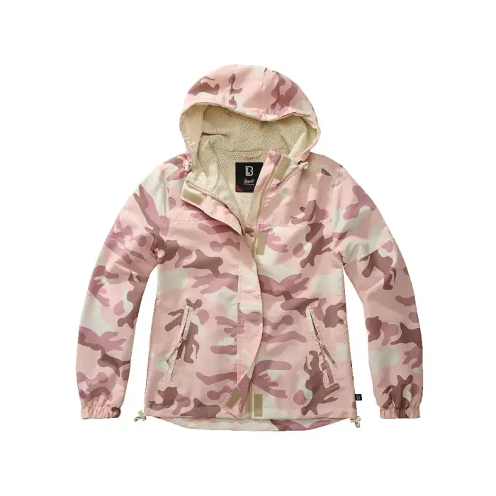 Brandit Giacca impermeabile con zip intera estate donna Rose