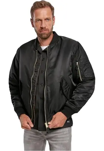 Brandit MA1 Jacket, Uomo, black