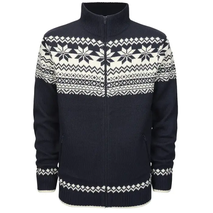 Brandit Maglione con zip Norwegian Bleu
