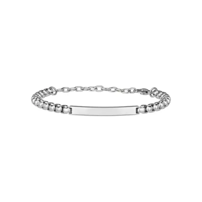 BREIL Bracciale Uomo In Acciaio Blacken Con Finitura Specchiata Jewels