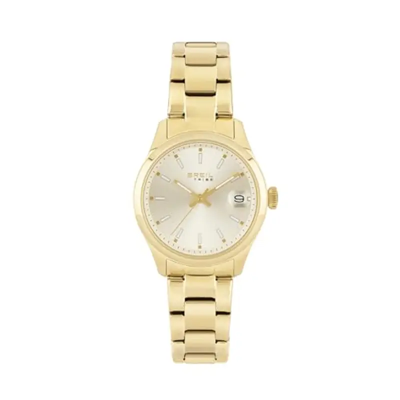 Breil Collezione Classic Elegance, Orologio Donna Solo Tempo, in Acciaio IP Light Gold, Bracciale Lucido e Satinato, Quadrante Sunray