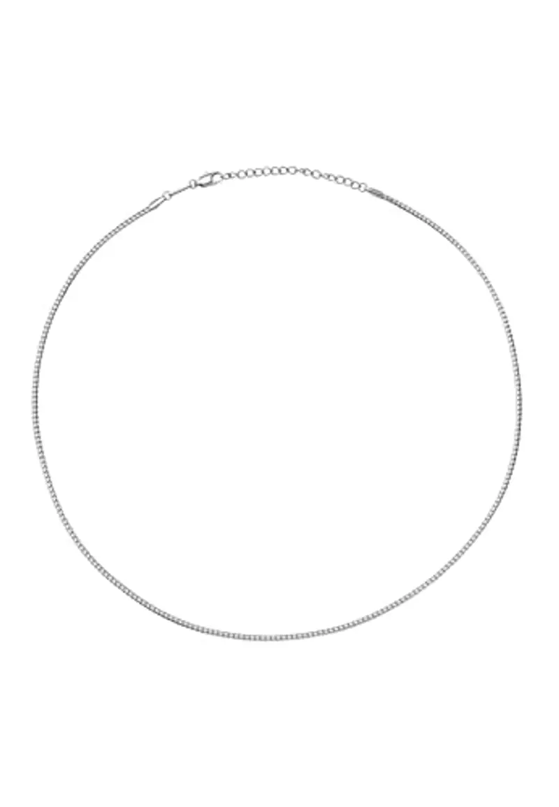 Breil Collezione Holt, Collana Uomo in Acciaio, Catena Snake in Acciaio Lucido, Chiusura a Moschettone, Lunghezza