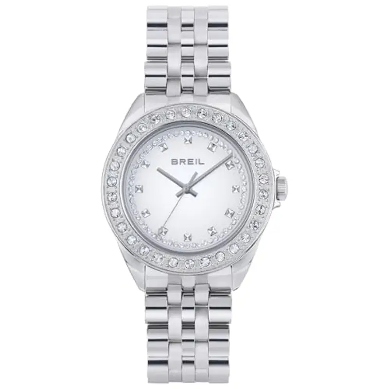 Breil Orologio DONNA HYPER quadrante MONO-COLORE BIANCO movimento SOLO TEMPO - 3 LANCETTE QUARZO e BRACCIALE ACCIAIO ARGENTO TW1974