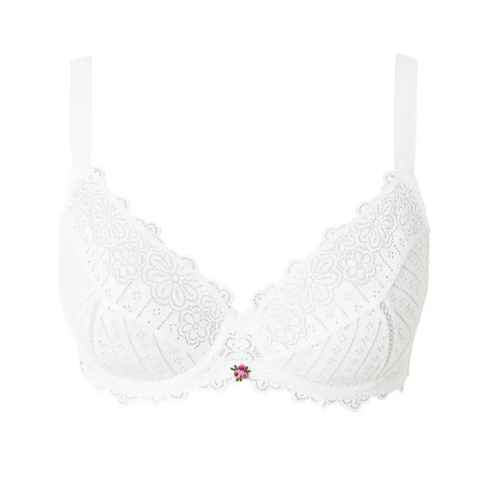 Brigitte Bardot Reggiseno a balconcino grande supporto donna Poetesse Blanc