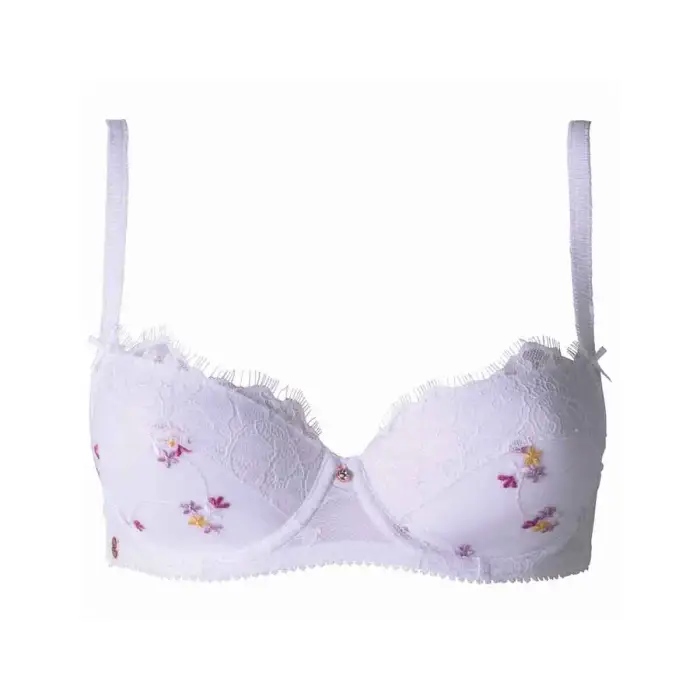 Brigitte Bardot Reggiseno ampliforme con coppe modellate donna Frenchy Blanc