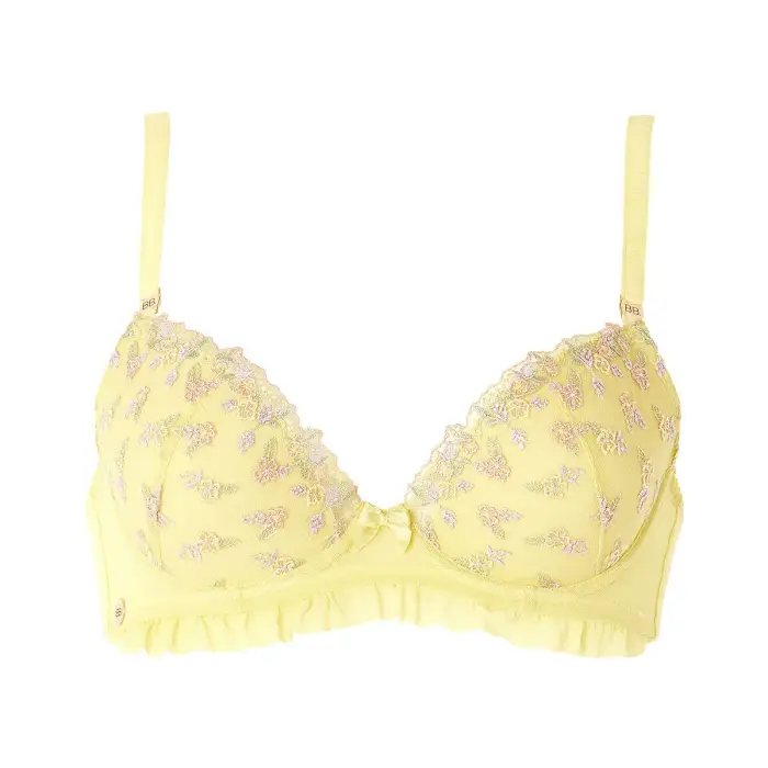 Brigitte Bardot Reggiseno con coppe preformate donna Bucolique Jaune