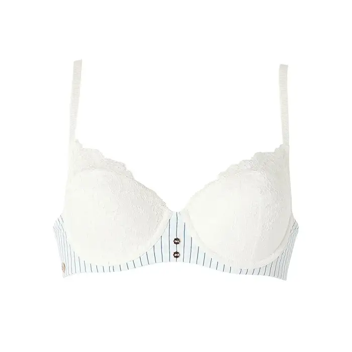 Brigitte Bardot Reggiseno con coppe preformate donna Guinguette Blanc