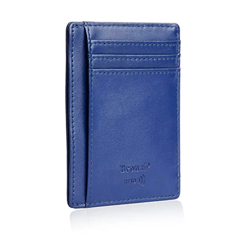 Bronzi Porta carte di credito Uomo Blu 1597312