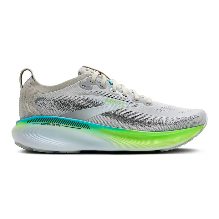 Brooks Adrenaline GTS 25 Grigio Azzurro Verde - Scarpe Running Uomo EUR / US