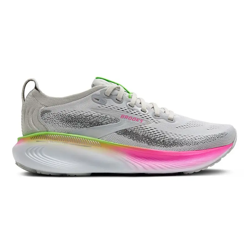 Brooks Adrenaline GTS 25 Grigio Rosa Verde - Scarpe Running Donna EUR