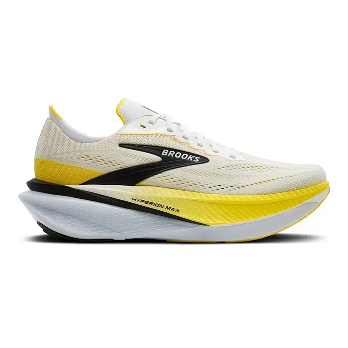 Brooks Hyperion Max 4 Bianco Cyber Giallo - Scarpe Running Uomo EUR / US
