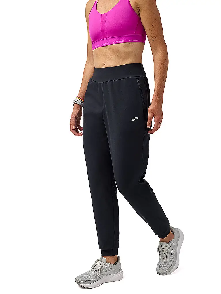 Brooks Pantaloni da running termici da donna Momentum 2 0 nero