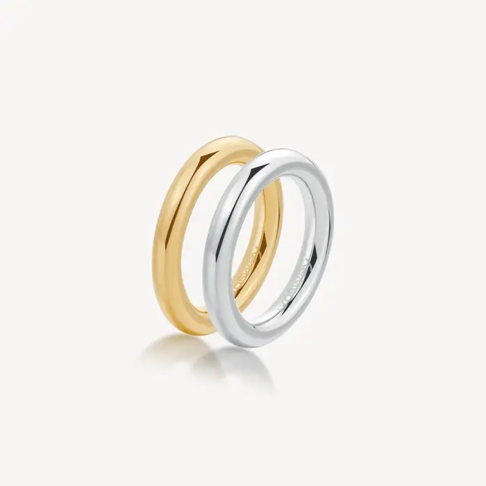 BROSWAY Anello Doppio - Anello Aura - Acciaio