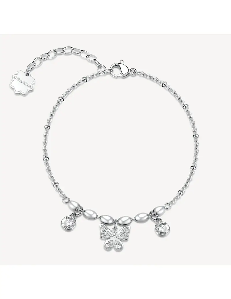 Brosway Bracciale Chakra Mistici in acciaio 316L e Farfalla BHKB267
