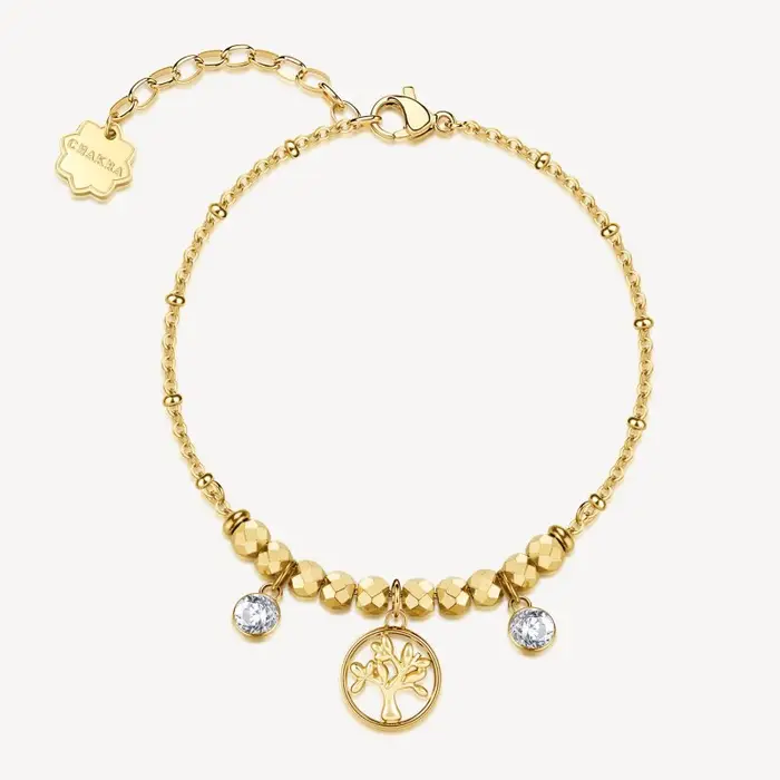 BROSWAY Bracciale Chakra Mistici Albero Della Vita Oro