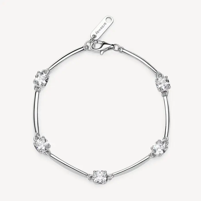 BROSWAY Bracciale Semirigido In Argento Con Cubic Zirconia