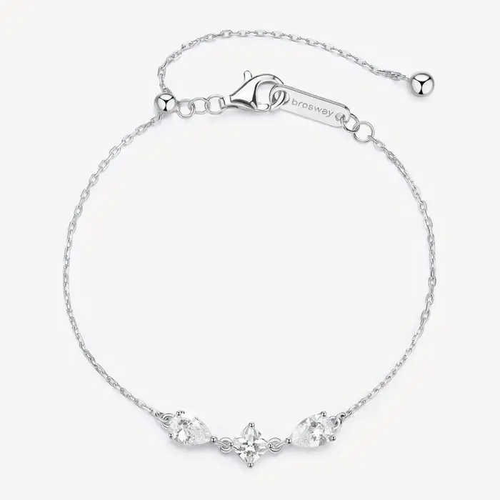 BROSWAY Bracciale Tiralaccio In Argento 925 Con Cubic Zirconia
