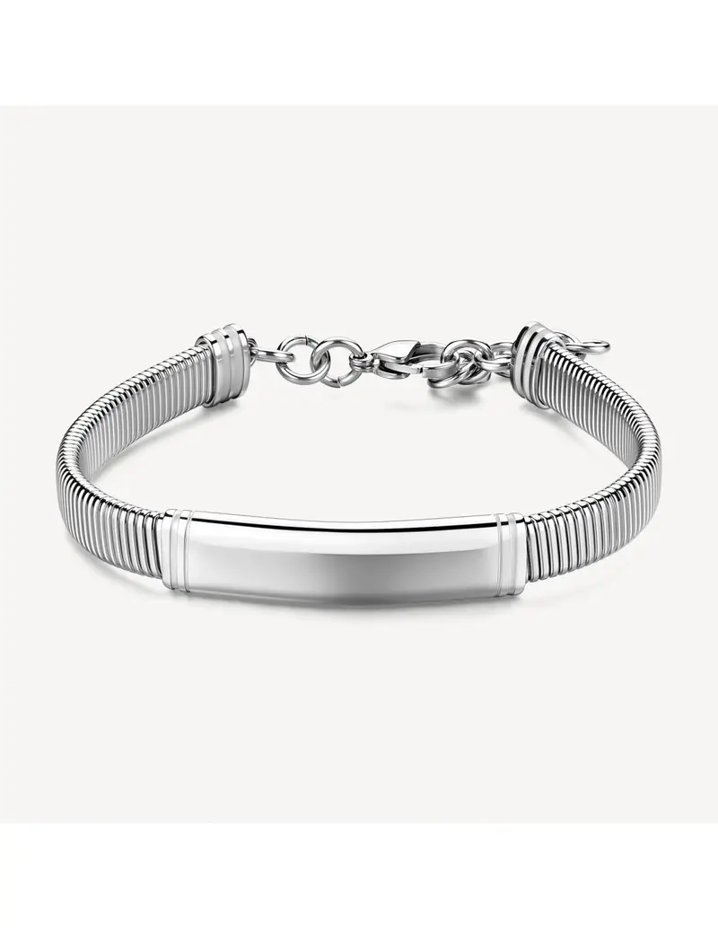 Brosway Bracciale Uomo Riptide in acciaio 316L con piastra centrale BTD057
