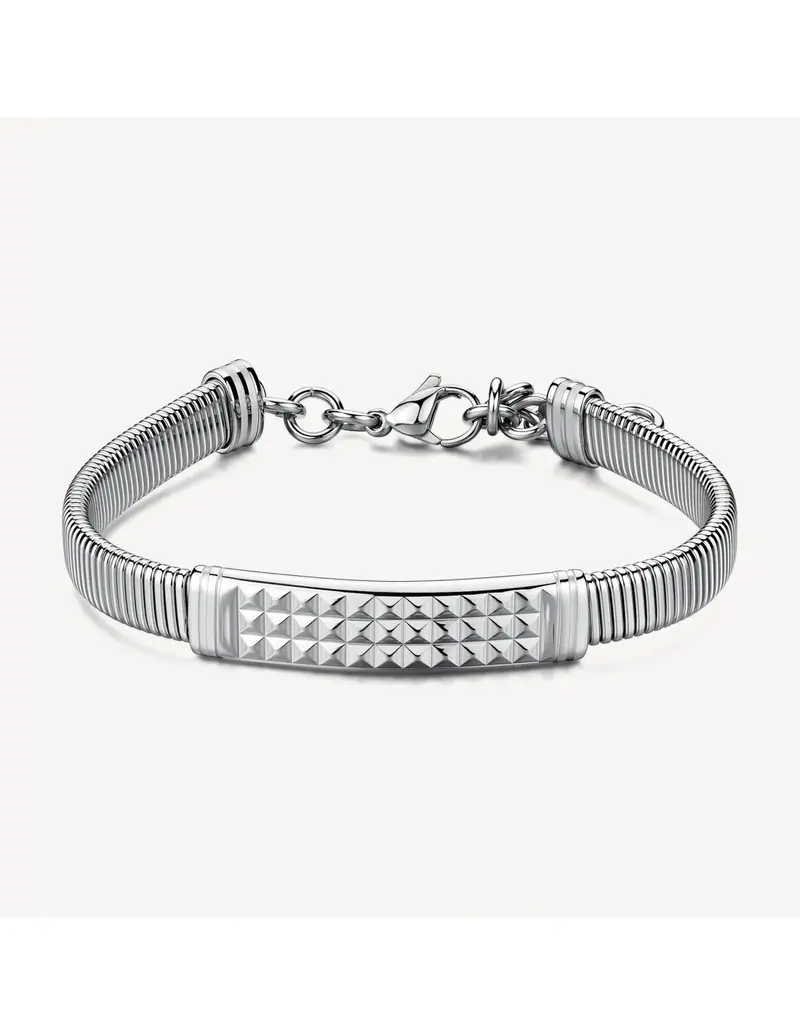Brosway Bracciale Uomo Riptide in acciaio 316L con piastra centrale BTD059