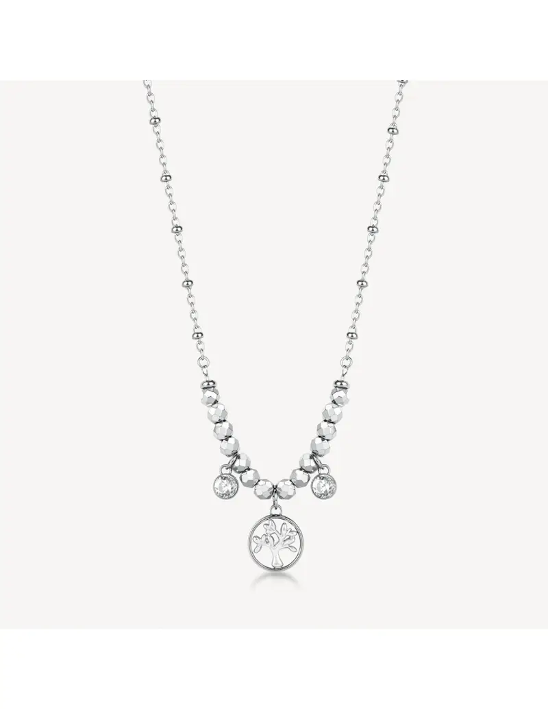 Brosway Collana Chakra Mistici in acciaio 316L e Albero della Vita BHKN167