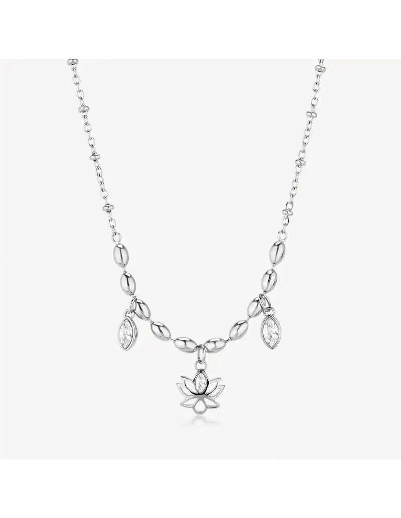 Brosway Collana Chakra Mistici in acciaio 316L e Fiore di Loto BHKN157