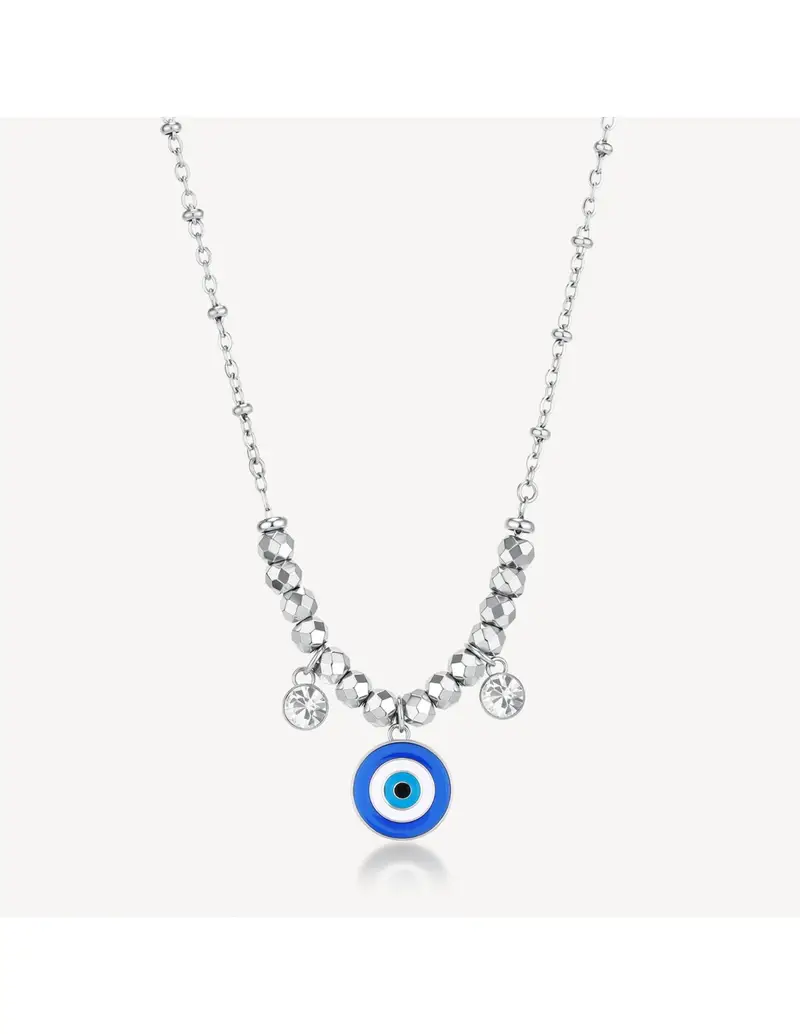 Brosway Collana Chakra Mistici in acciaio 316L e occhio di Nazar BHKN171