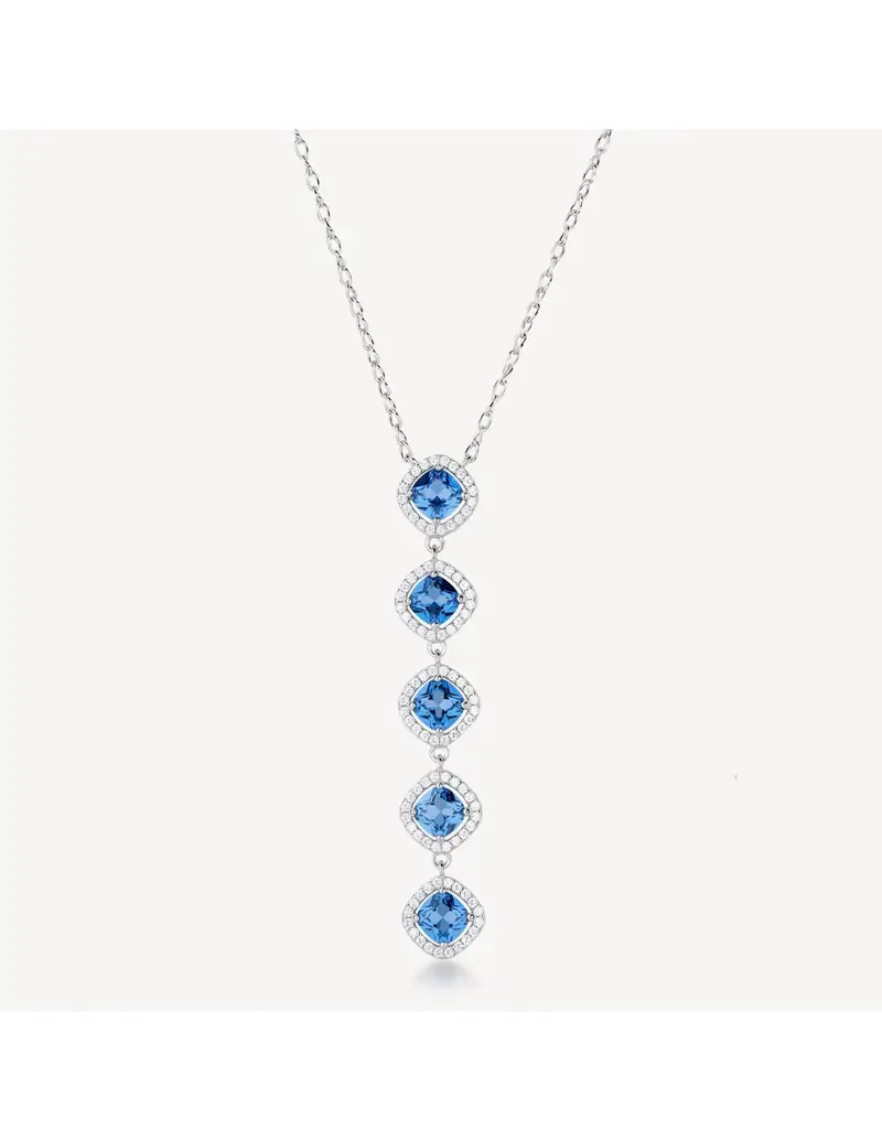 Brosway Collana FANCY in argento 925 e cristalli bianchi e sapphire FFB126
