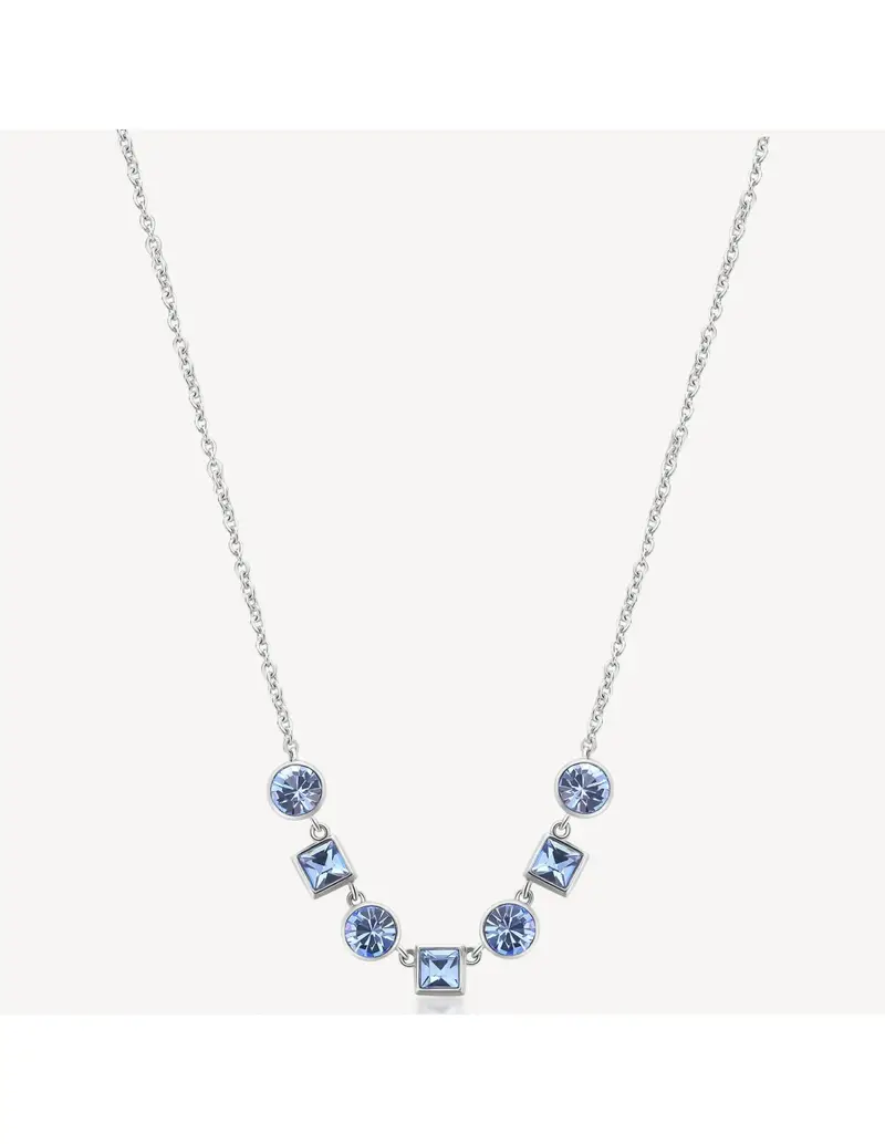 Brosway Collana Symphonia in acciaio 316L e cristalli light sapphire BYM163