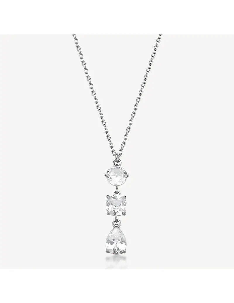 Brosway Collana girocollo Dreaming in acciaio 316L e pendente cristalli BIG01