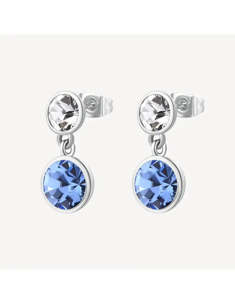 Brosway Orecchini pendenti Symphonia in acciaio 316L e cristalli multicolor BYM174