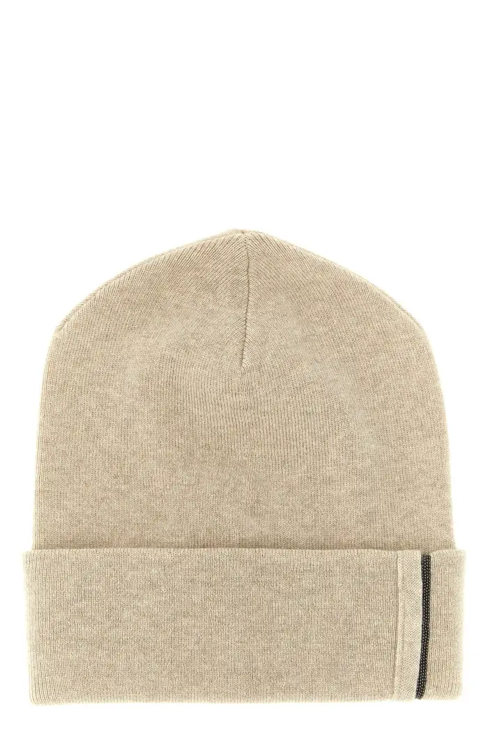 BRUNELLO CUCINELLI Berretto Monile Beige