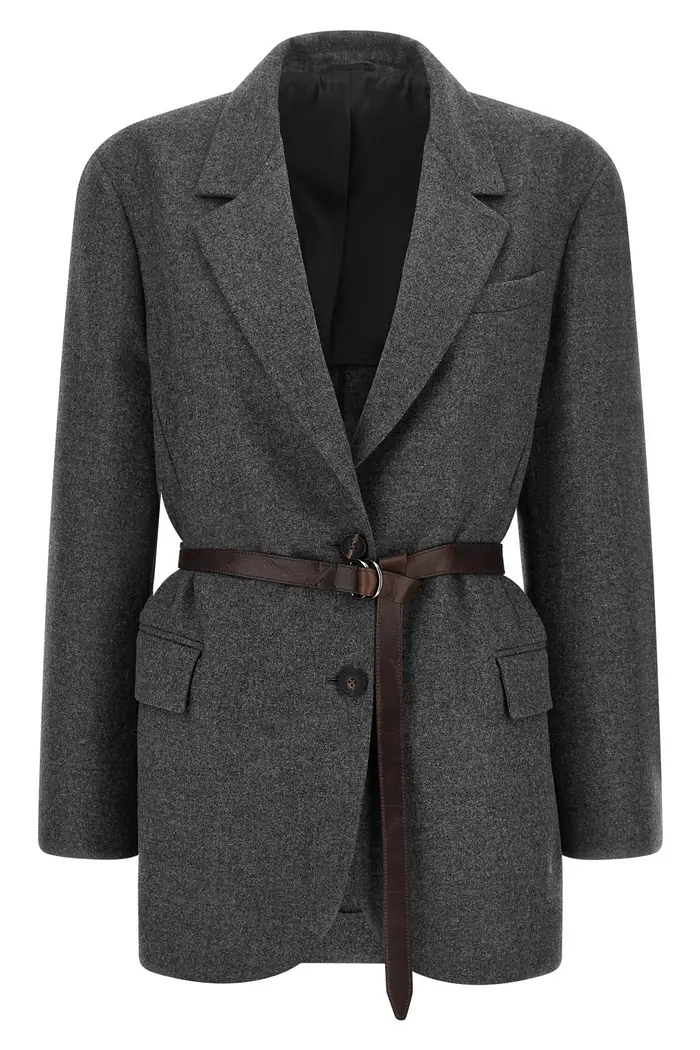 BRUNELLO CUCINELLI Blazer Monopetto Grigio