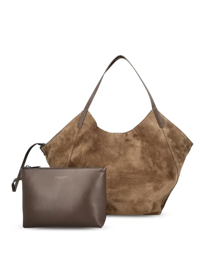 Borsa realizzato in alpaca BEIGE