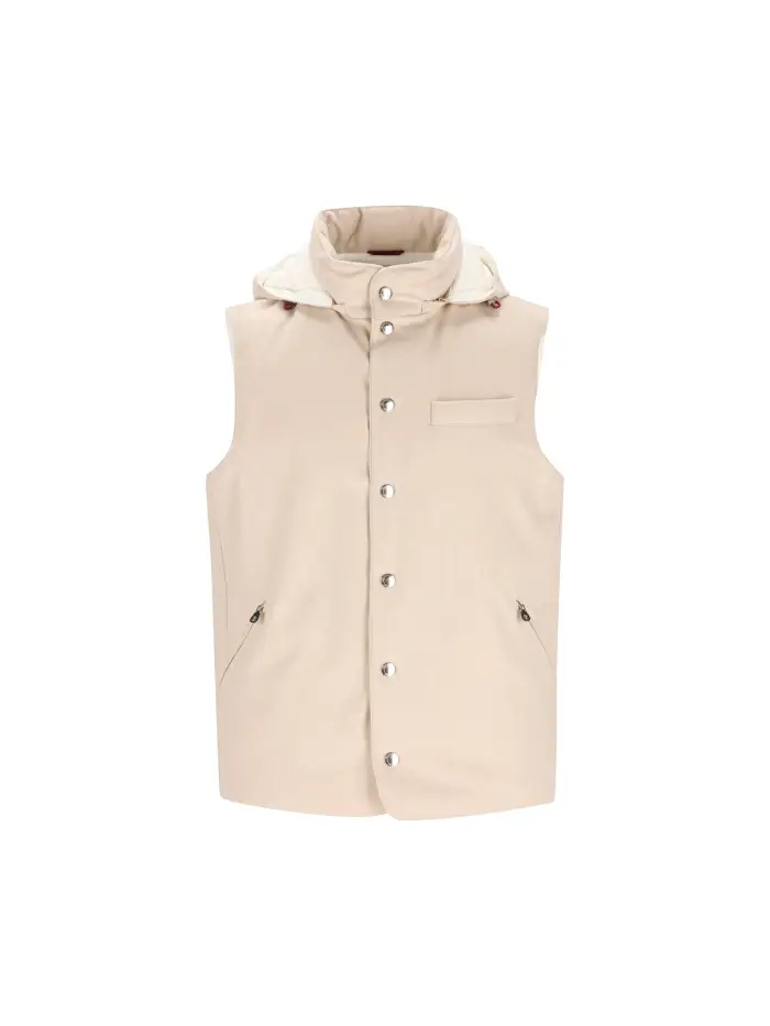 Gilet realizzato in lana BEIGE