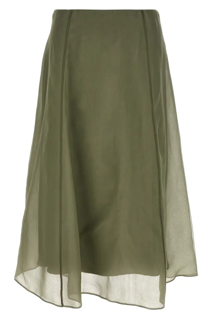 BRUNELLO CUCINELLI Gonna Circle Verde