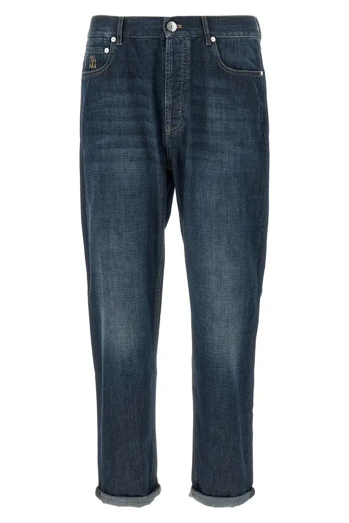 BRUNELLO CUCINELLI Jeans Denim Old Blu