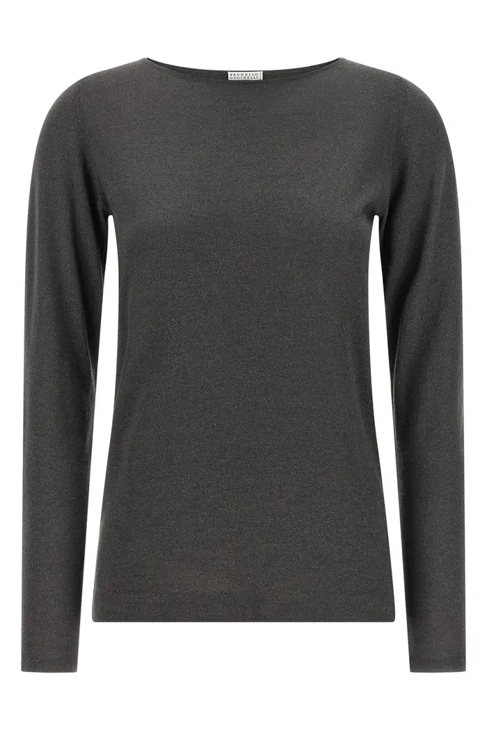 BRUNELLO CUCINELLI Maglia Sparkling Grigio