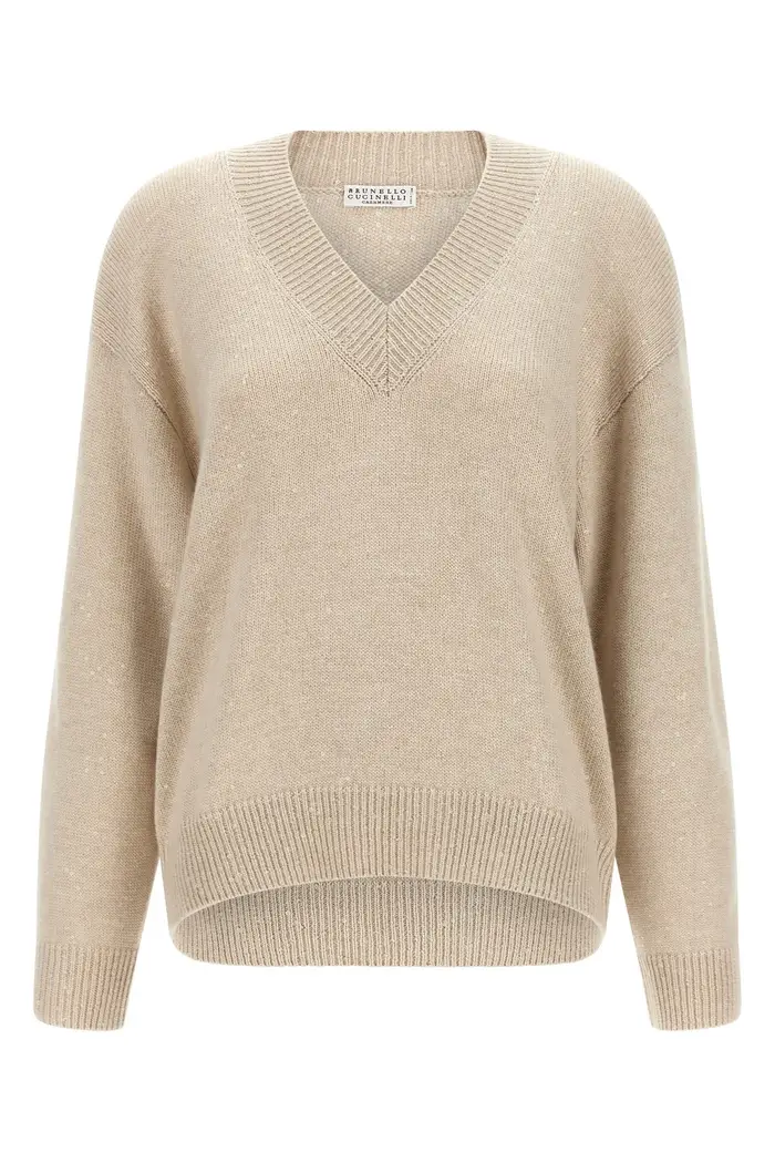 BRUNELLO CUCINELLI Maglione Diamante Beige