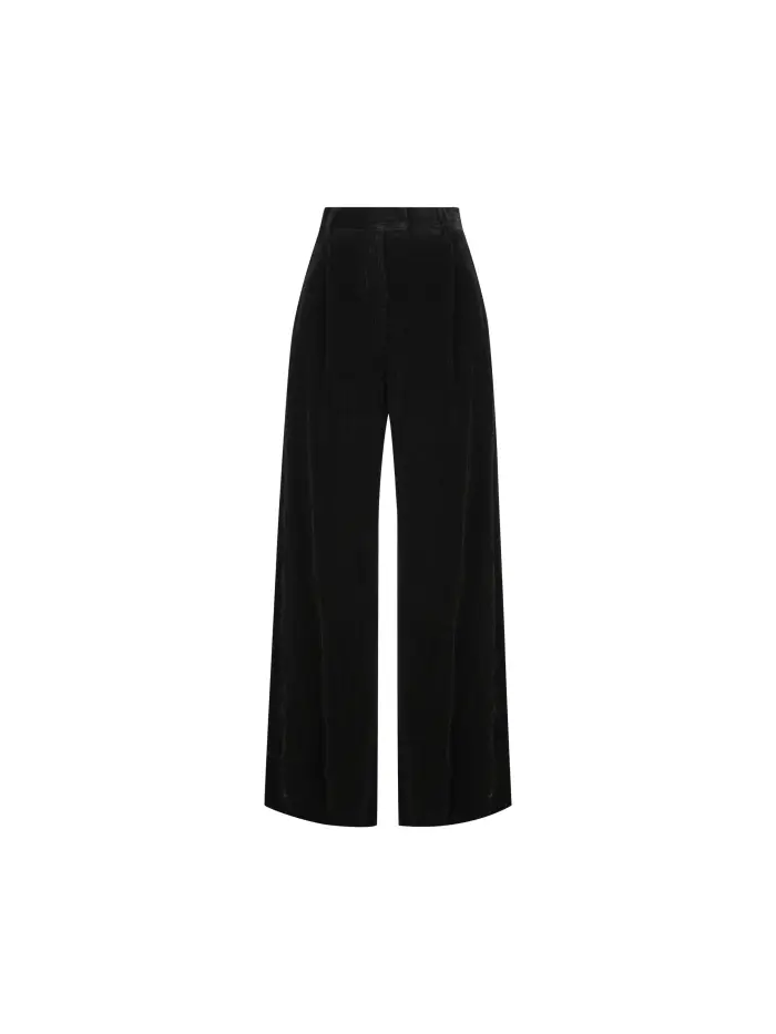 Pantalone realizzato in velluto NERO