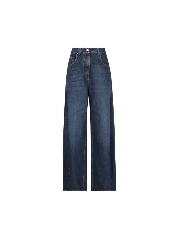 Pantaloni realizzati in cotone BLU