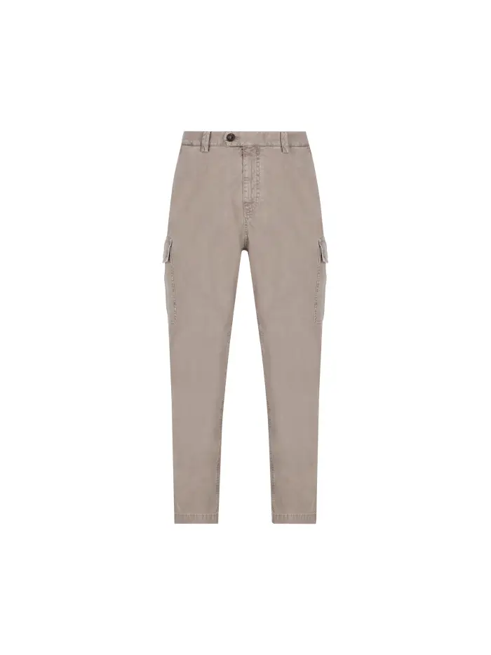 Pantaloni realizzati in cotone GRIGIO