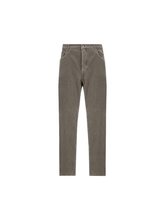 Pantaloni realizzati in cotone GRIGIO