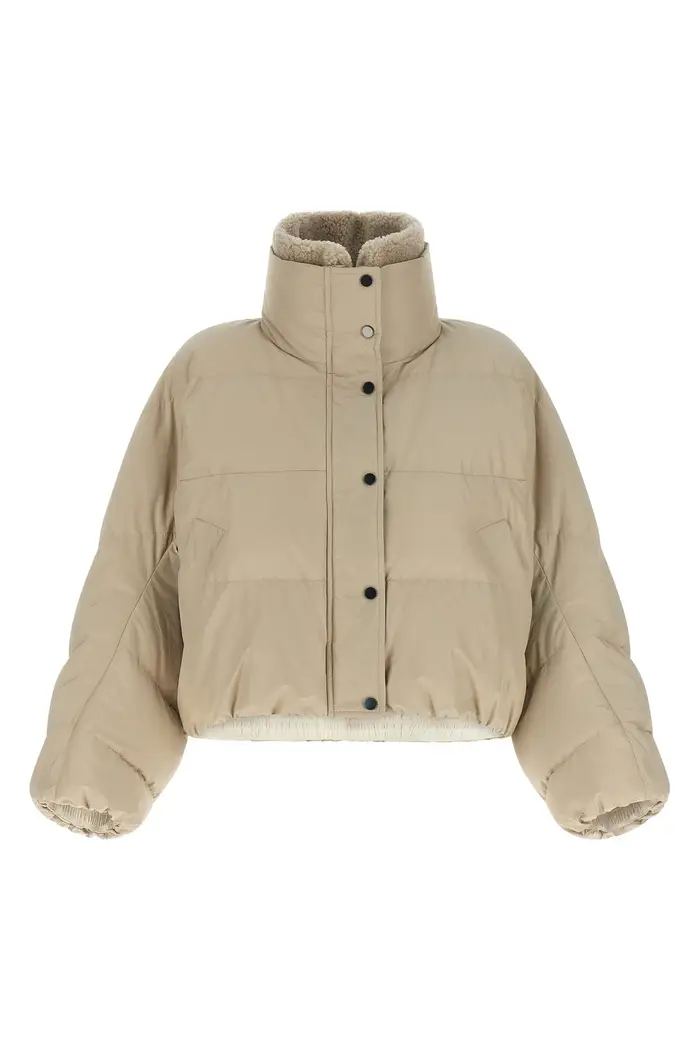 BRUNELLO CUCINELLI Piumino Crop Beige