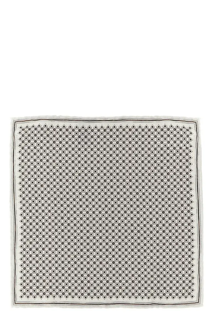 BRUNELLO CUCINELLI Pochette Da Taschino Seta Double Face Multi