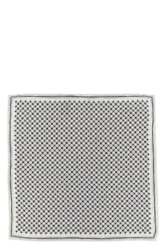 BRUNELLO CUCINELLI Pochette Da Taschino Seta Double Face Multi