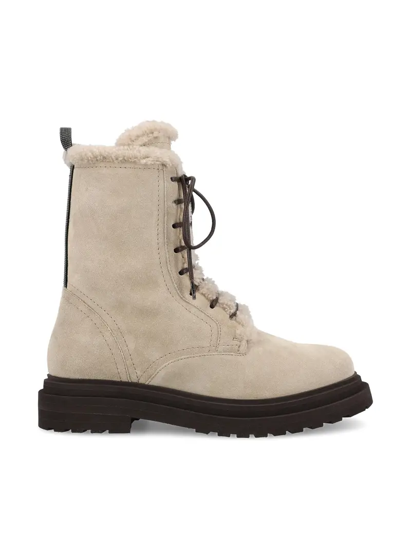 BRUNELLO CUCINELLI Stivali In Camoscio BEIGE