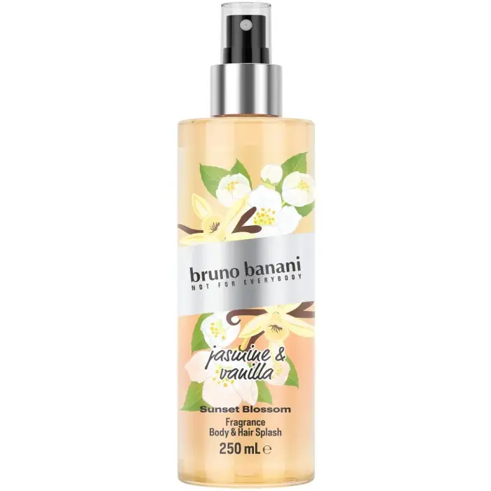 Bruno banani Sunset Blossom Gelsomino & Vaniglia Spray Profumato Per Corpo E Capelli Da Donna 250 Ml