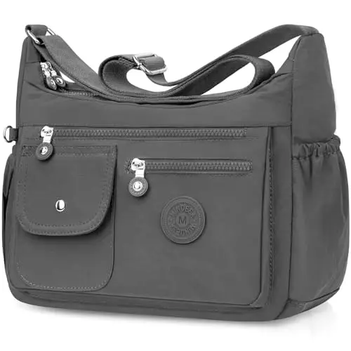 BTNEEU Borsa Tracolla Donna Nylon Borse Donna Tracolla Impermeabile Grande Borsa Multitasche Crossbody Bag Messaggero