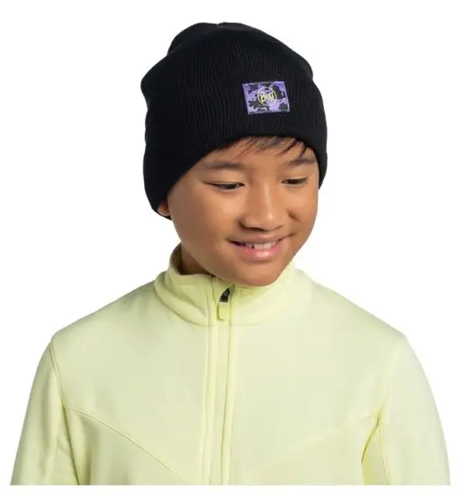 Buff Berretto a maglia per bambini Bery Noir
