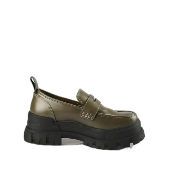 Derbie piatte da donna Buffalo Aspha Vert